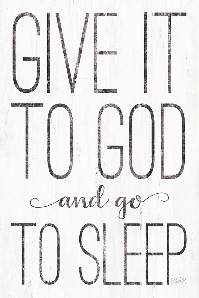 Wall art: Give it to God, by Rae, Marla