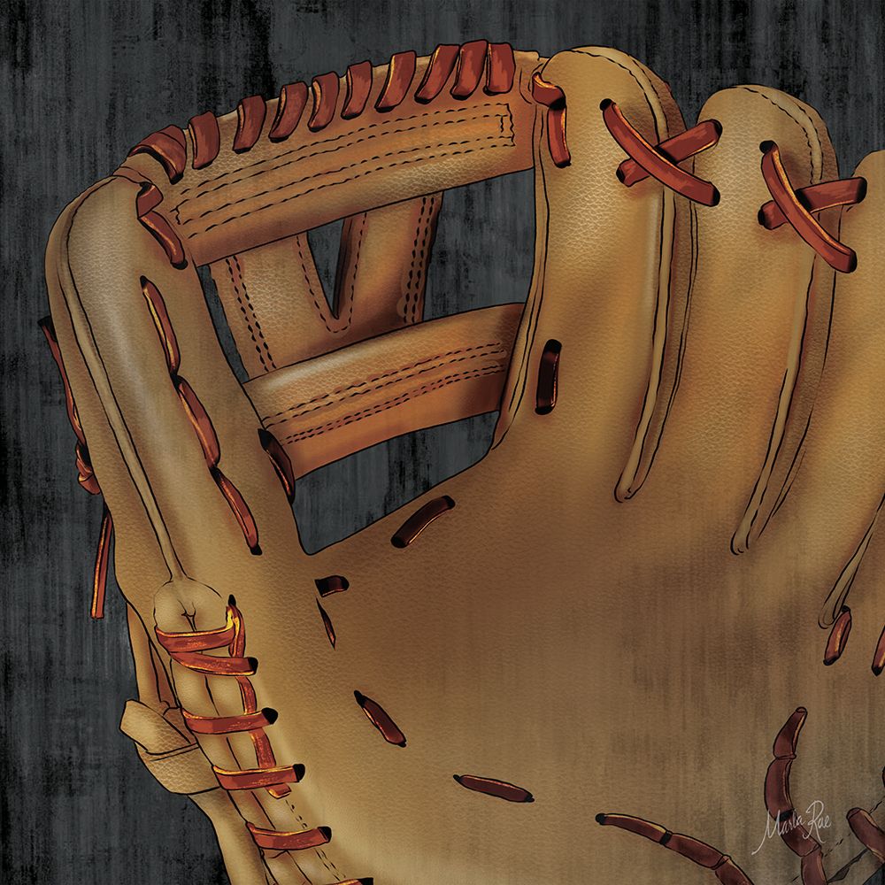 Wall Art Painting id:754199, Name: Baseball Glove, Artist: Rae, Marla