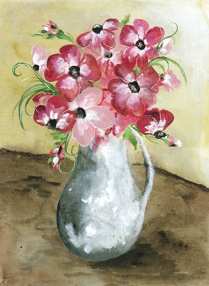 Wall Art Painting id:363855, Name: Poppy Pitcher, Artist: Norkus, Julie