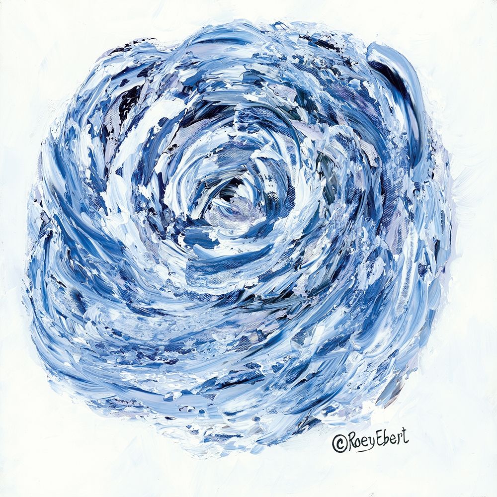 Wall Art Painting id:244580, Name: Blue Rose, Artist: Ebert, Roey