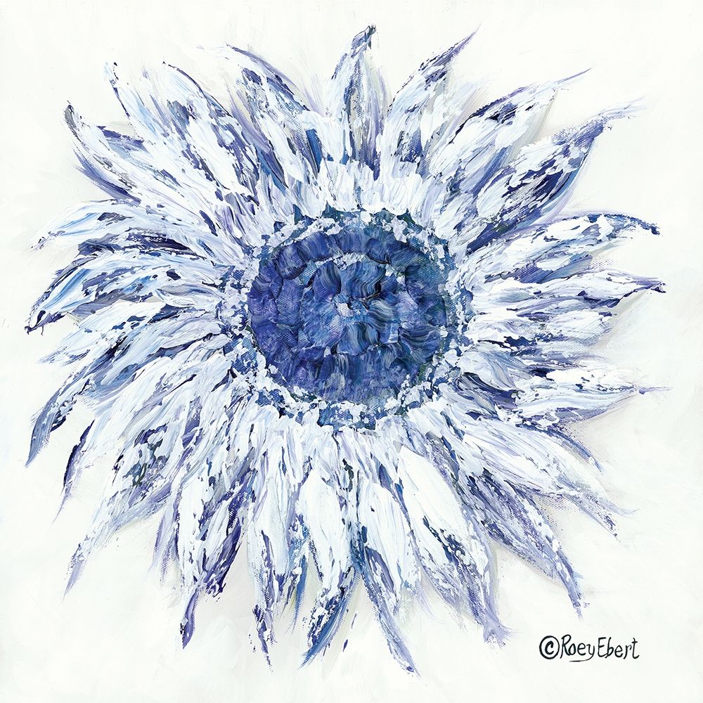 Wall Art Painting id:244581, Name: Blue Sunflower, Artist: Ebert, Roey