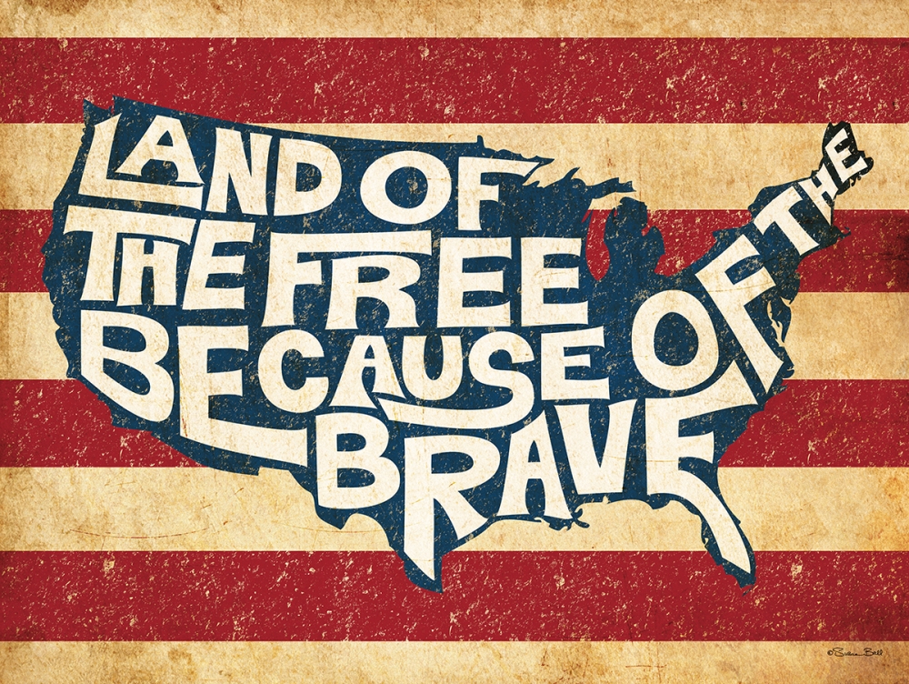 Wall Art Painting id:99647, Name: Land of the Free, Artist: Ball, Susan