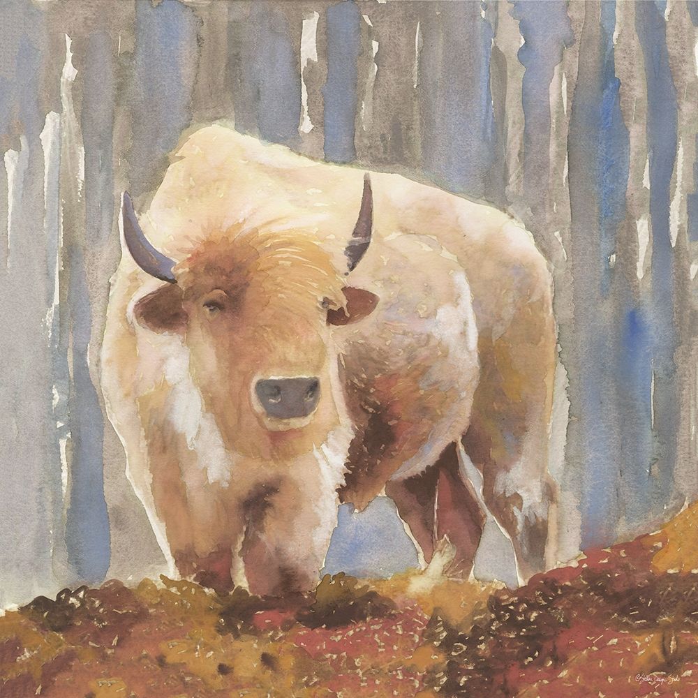 Wall Art Painting id:312239, Name: White Buffalo, Artist: Stellar Design Studio