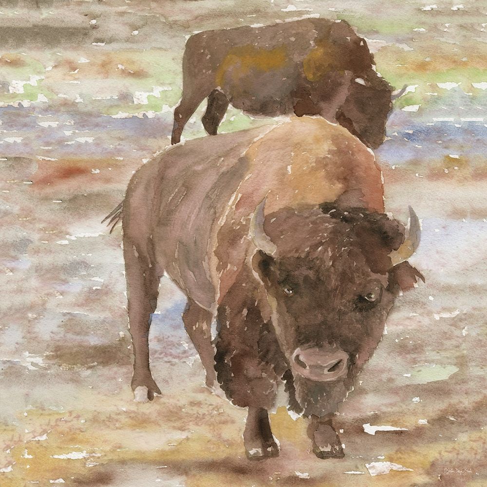 Wall Art Painting id:312240, Name: Great Buffalo, Artist: Stellar Design Studio
