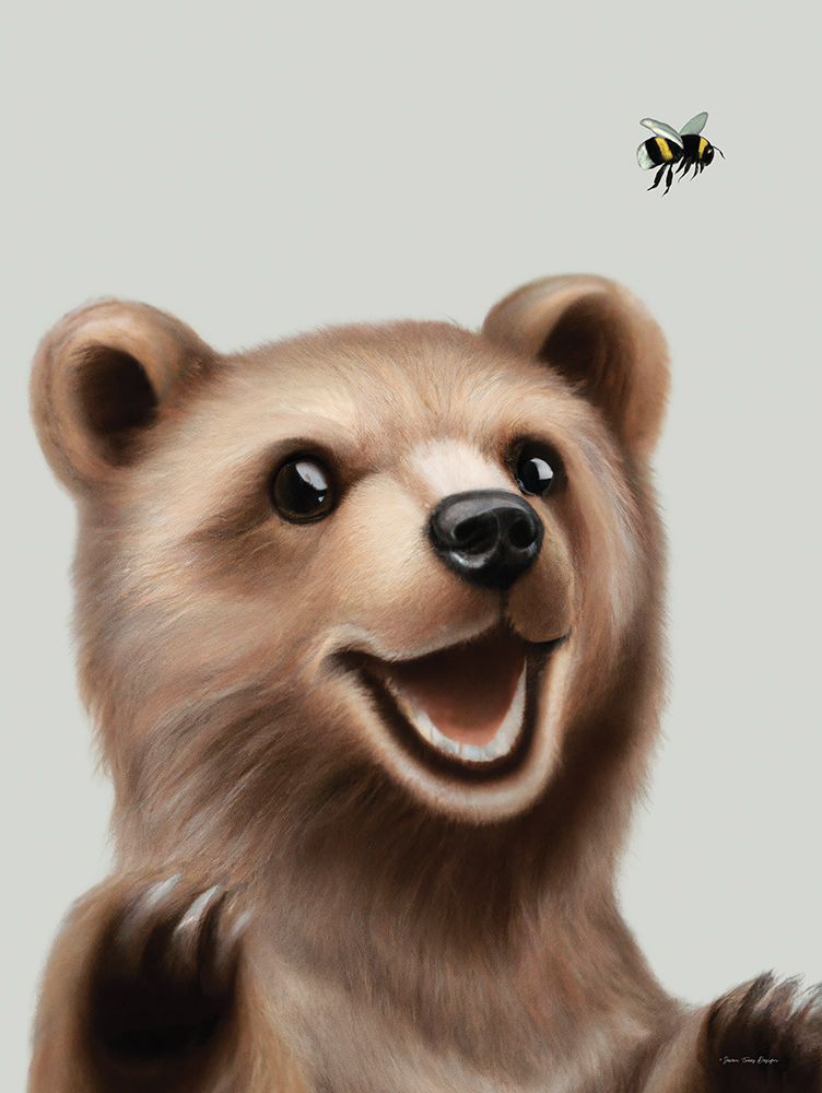 Art Print: Bear and the Bee