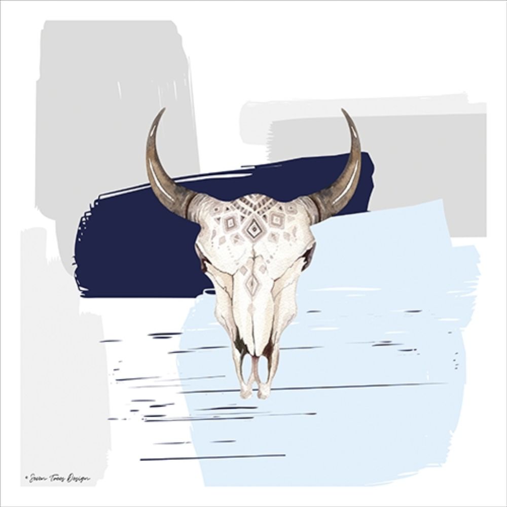 Wall Art Painting id:212791, Name: Colored Steer Head II, Artist: Seven Trees Design