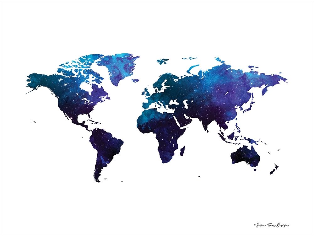 Art Print: Space Watercolor World