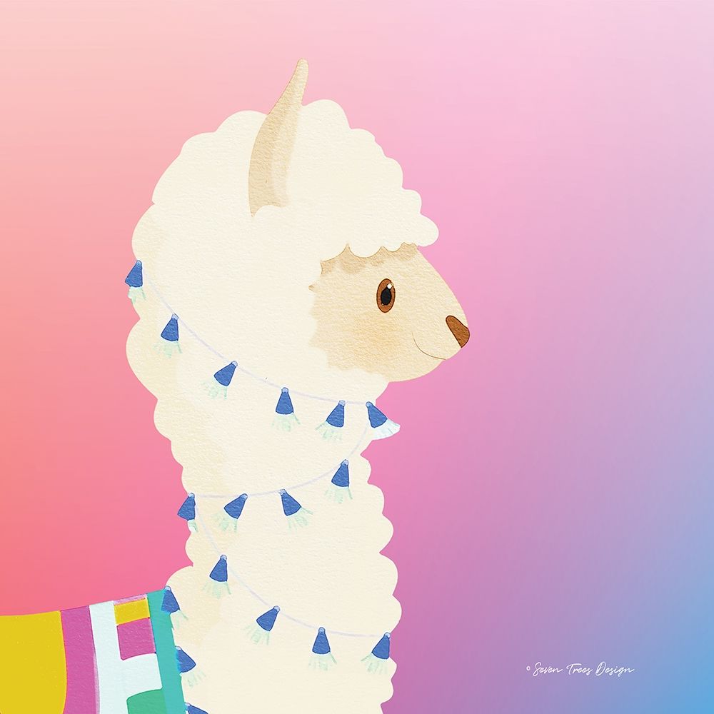Wall Art Painting id:262732, Name: Llama, Artist: Seven Trees Design