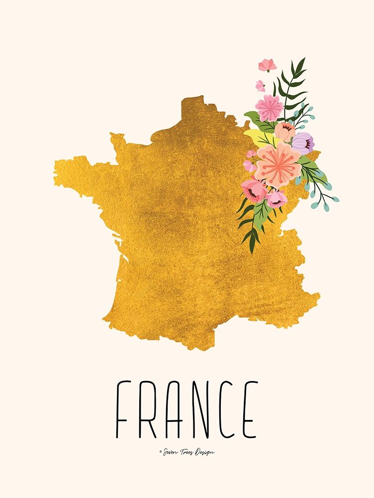 Art Print: Gold France