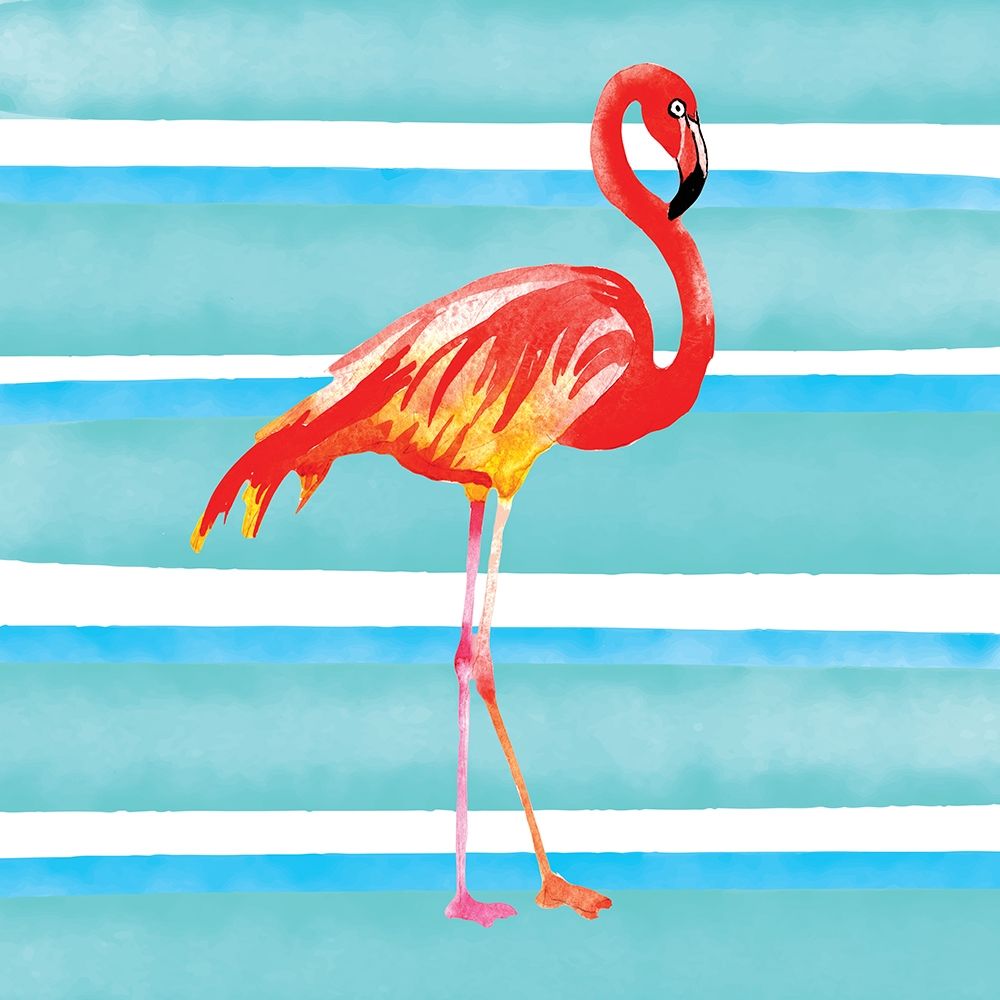 Art Print: Tropical Life Flamingo II