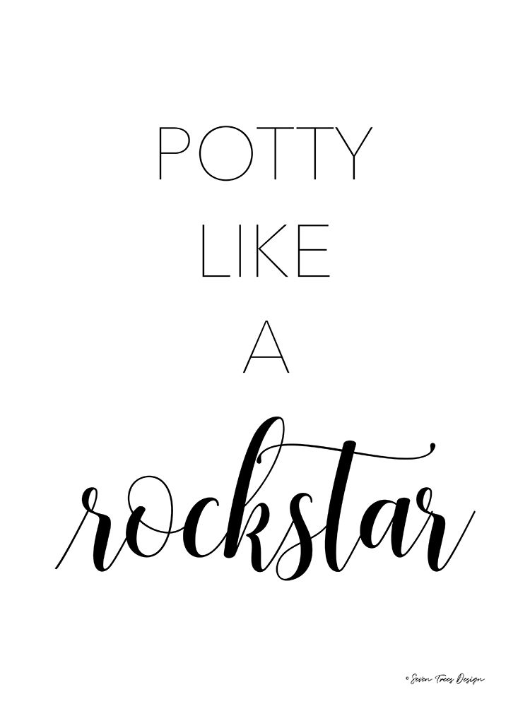 Art Print: Potty Like a Rockstar