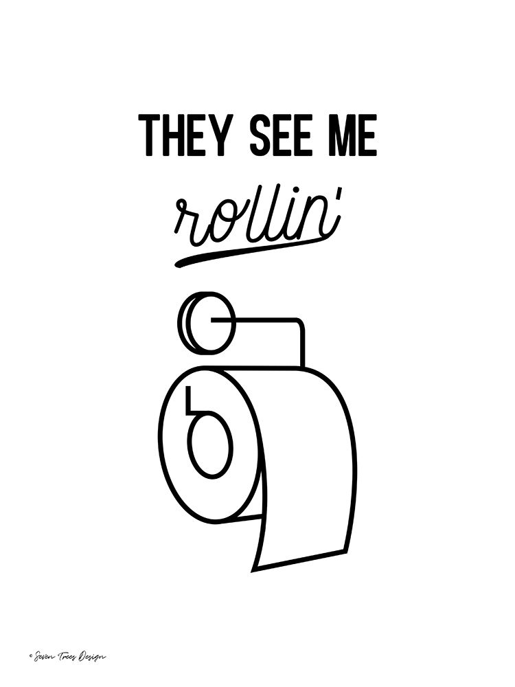 Art Print: They See Me Rollin