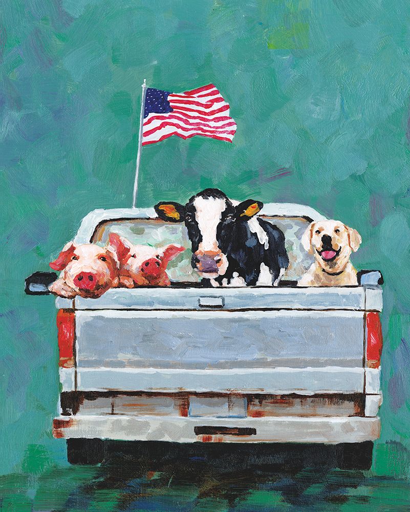 Wall Art Painting id:460683, Name: Ride on the Farm, Artist: White Ladder
