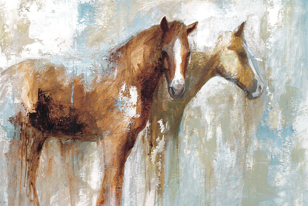 Wall Art Painting id:460702, Name: Horse Pals, Artist: White Ladder