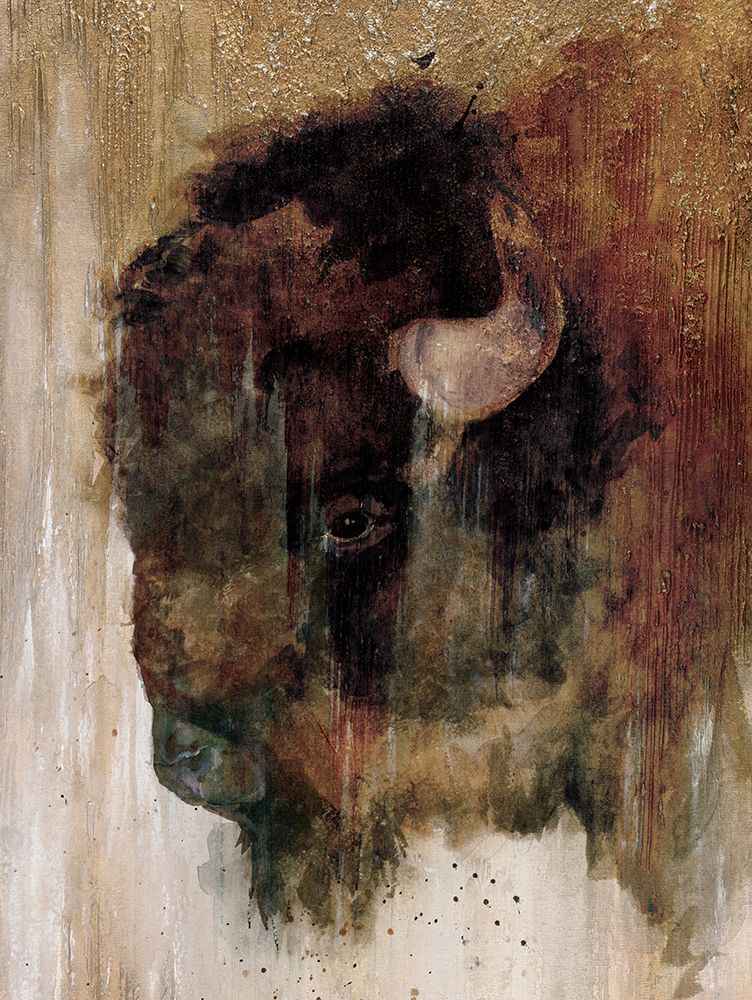 Wall Art Painting id:726623, Name: Illusive Buffalo, Artist: White Ladder