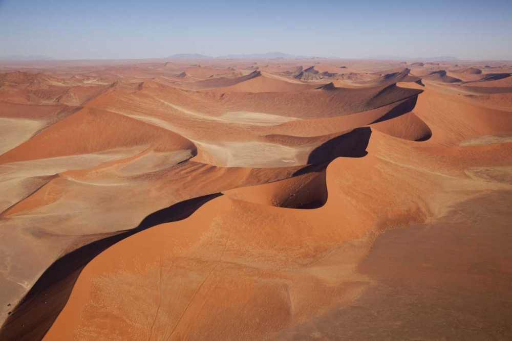 Art Print: Namibia, Sossusvlei Aerial of Namib Desert dunes