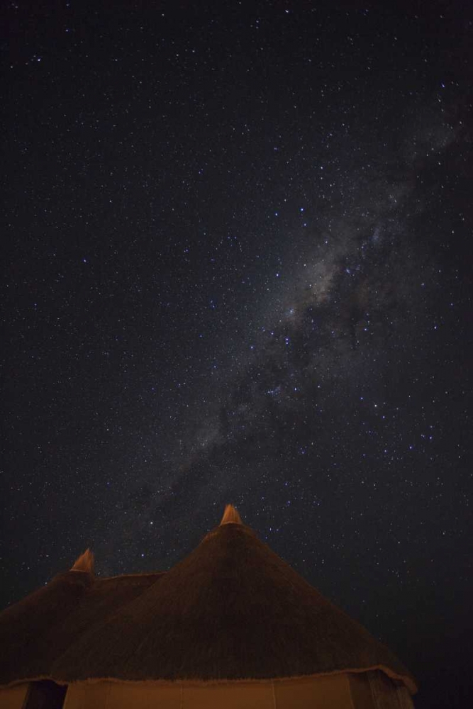 Wall art: Namibia, Namib Desert, Milky Way above hut, by Young, Bill