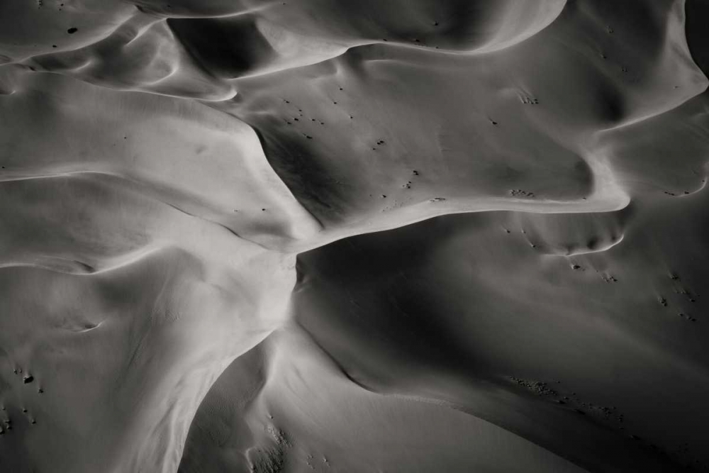 Art Print: Namibia, Namib-Naukluft NP Aerial of sand dunes