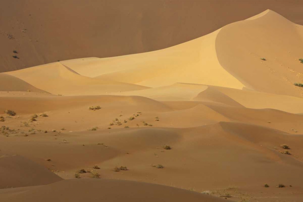 Art Print: China, Badain Jaran Desert Contrasts in desert