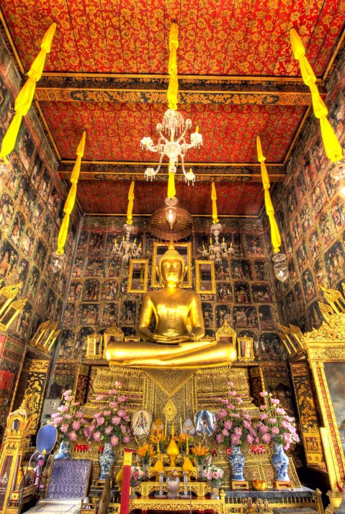 Art Print: Thailand, Bangkok, Wat Ratcha Orasaram shrine