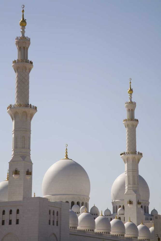 Art Print: UAE, Abu Dhabi Sheikh Zayed Mosque