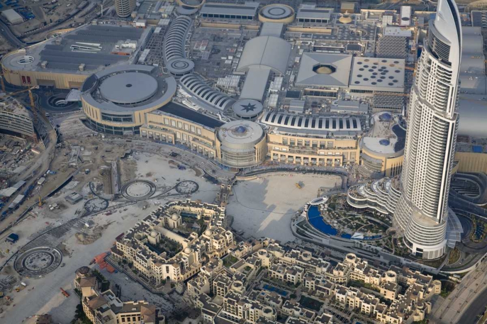 Wall Art Painting id:136177, Name: UAE, Dubai Aerial of downtown Dubai, Artist: Young, Bill