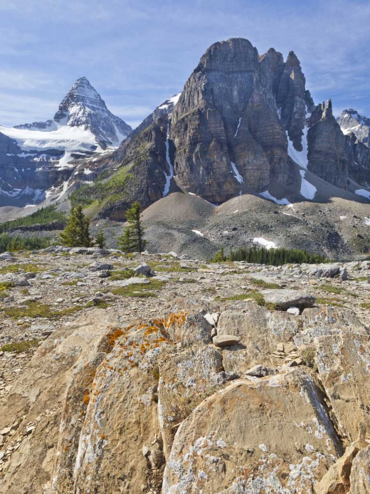 Art Print: Canada, BC, Mt Assiniboine and Wedgwood Peak