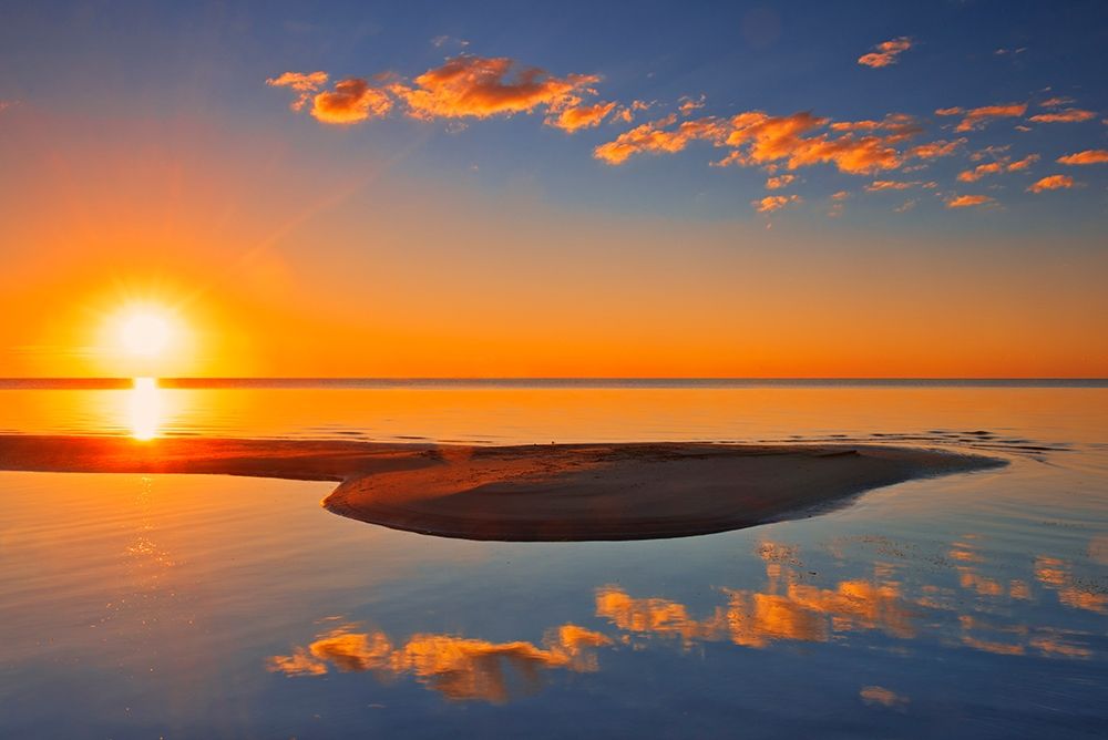 Art Print: Canada-Manitoba-Matlock Sunrise on Lake Winnipeg