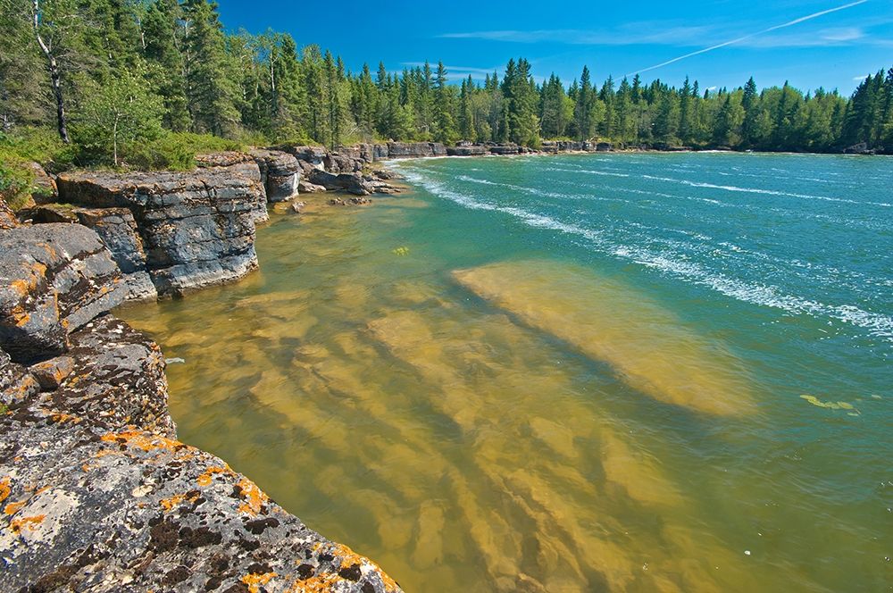Art Print: Canada-Manitoba-Wanless Rocky Lake shoreline