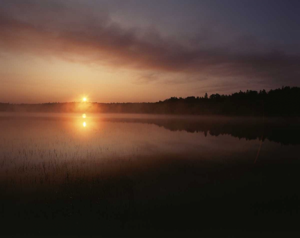 Art Print: Canada, Ontario, Sudbury, Tilton Lake at sunrise