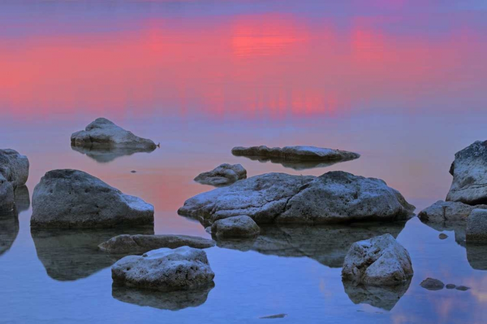 Art Print: Canada, Bruce Peninsula Sunset on Berford Lake