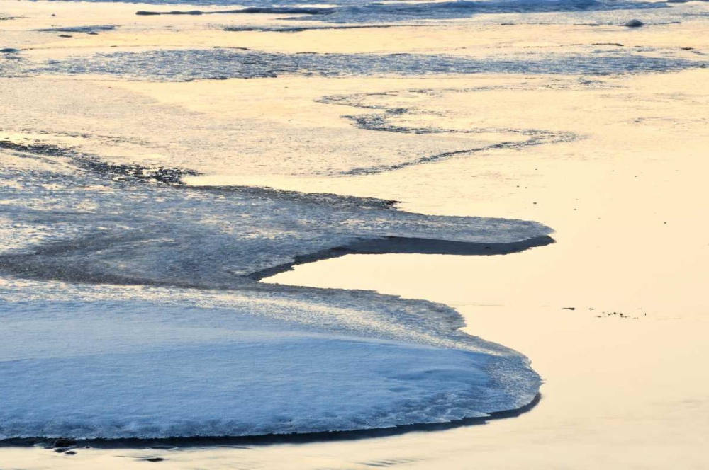 Art Print: Canada, Ontario Ice patterns on Hope Bay