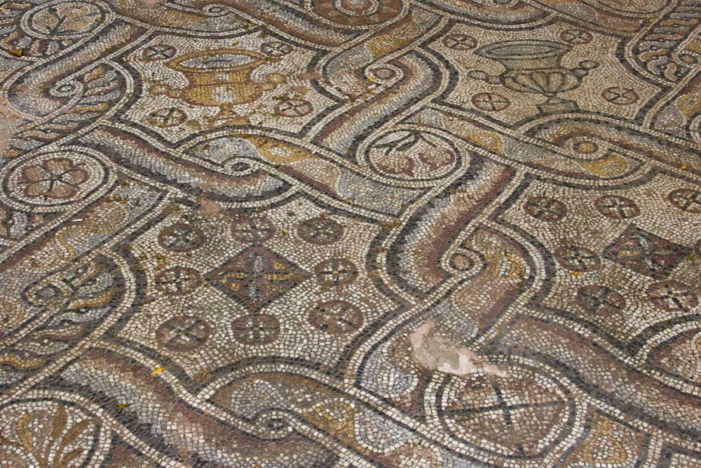 Wall Art Painting id:136169, Name: Greece, Athens Ornate mosaic floor, Artist: Young, Bill
