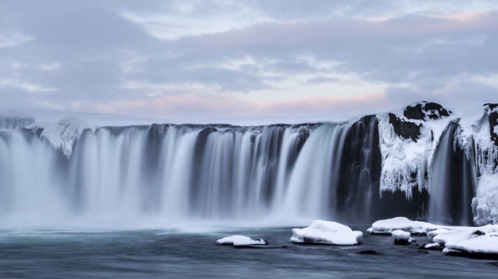 Art Print: Iceland, Godafoss View of waterfall