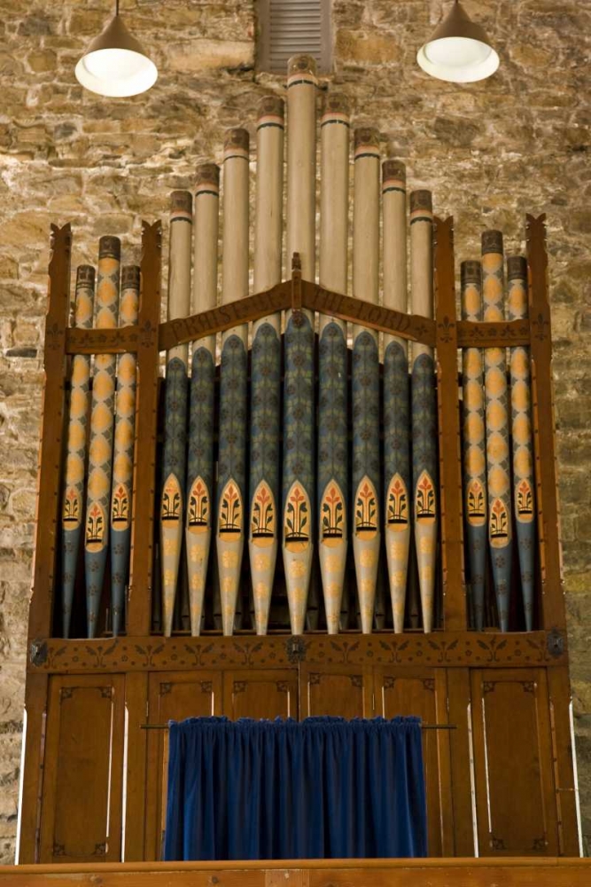 Art Print: Ireland, Drumcliffe Pipe organ in a church