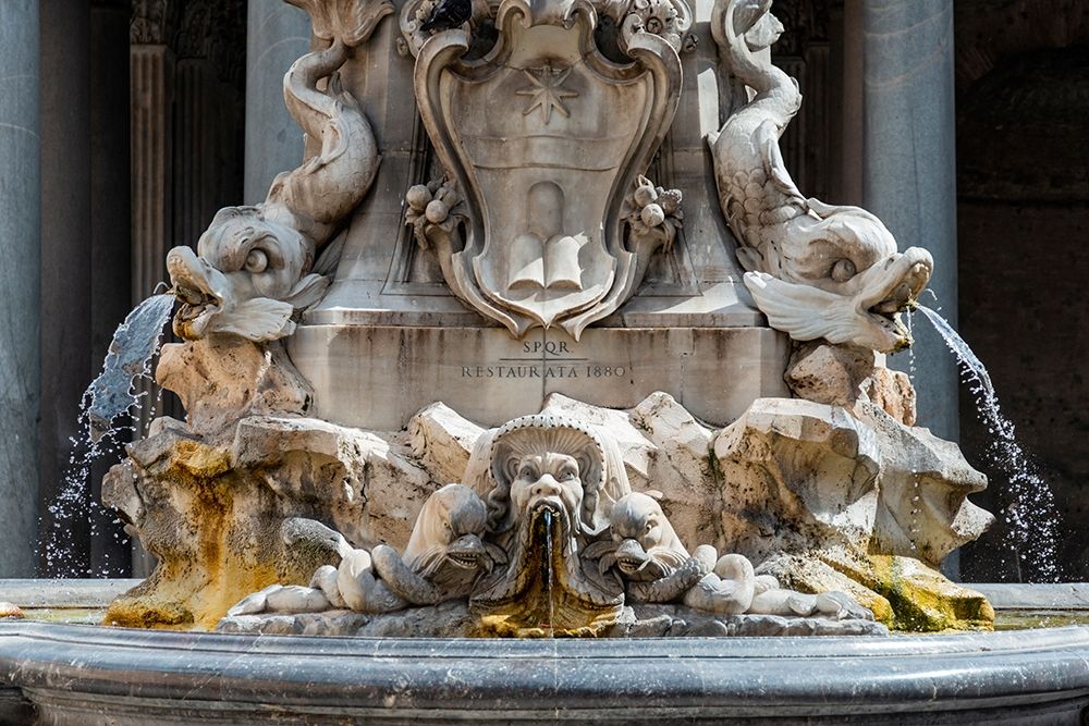 Art Print: Italy-Rome Piazza della Rotunda-Fontana del Pantheon-1575