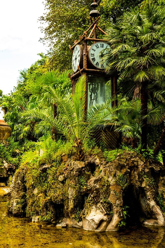 Art Print: Italy-Rome Pincio-Pincian Hill-Villa Borghese Gardens-Clepsydra-Orologio ad Acqua-Water Clock 