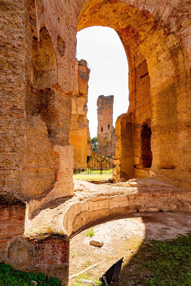 Art Print: Italy-Rome Baths of Caracalla-where water supplied by new branch of Aqua Marcia 