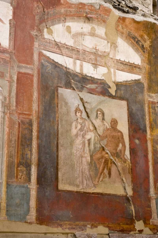 Art Print: Italy, Campania Fresco in the Hall of Augustals