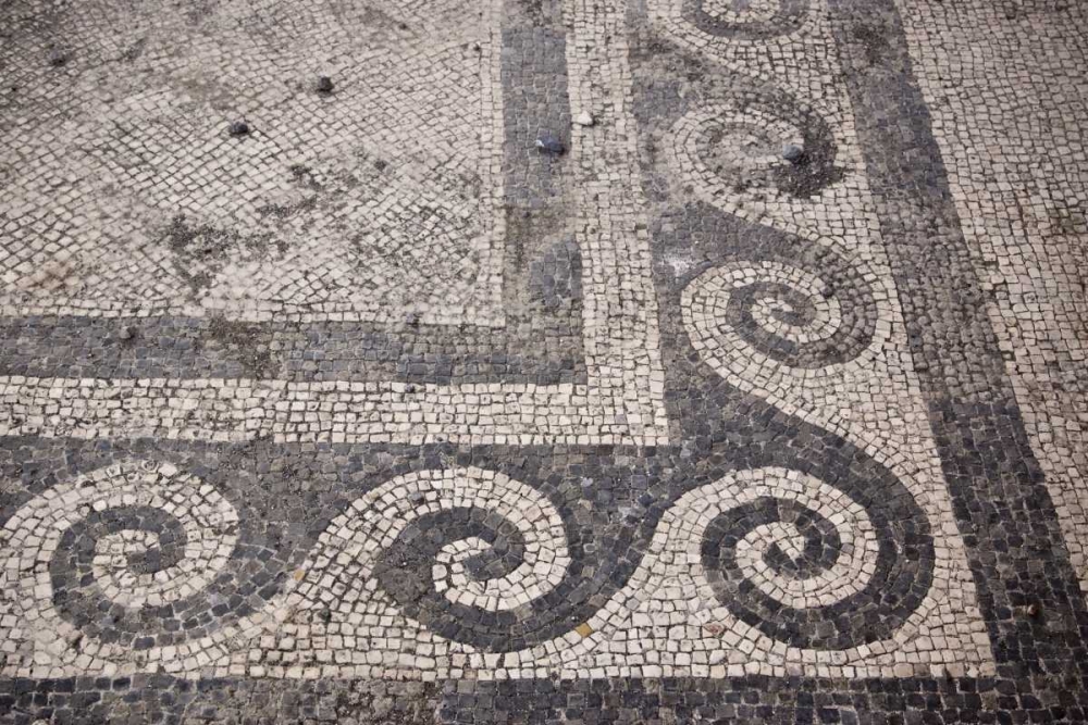 Art Print: Italy, Campania, Pompeii Mosaic floor patterns