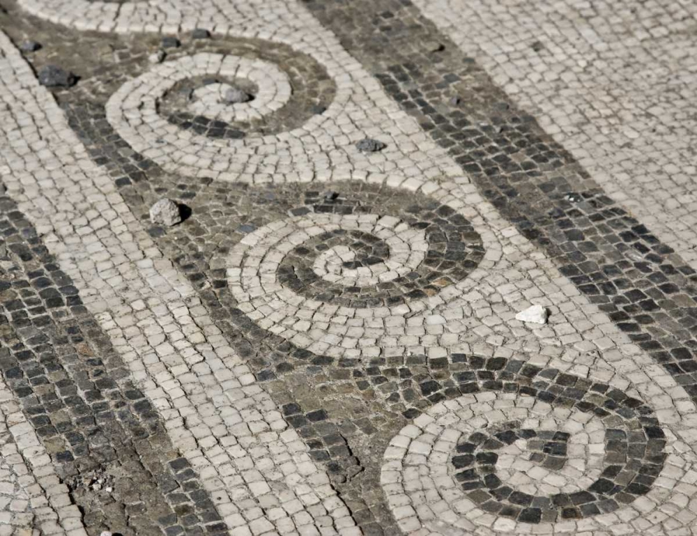 Art Print: Italy, Campania, Pompeii Mosaic floor patterns