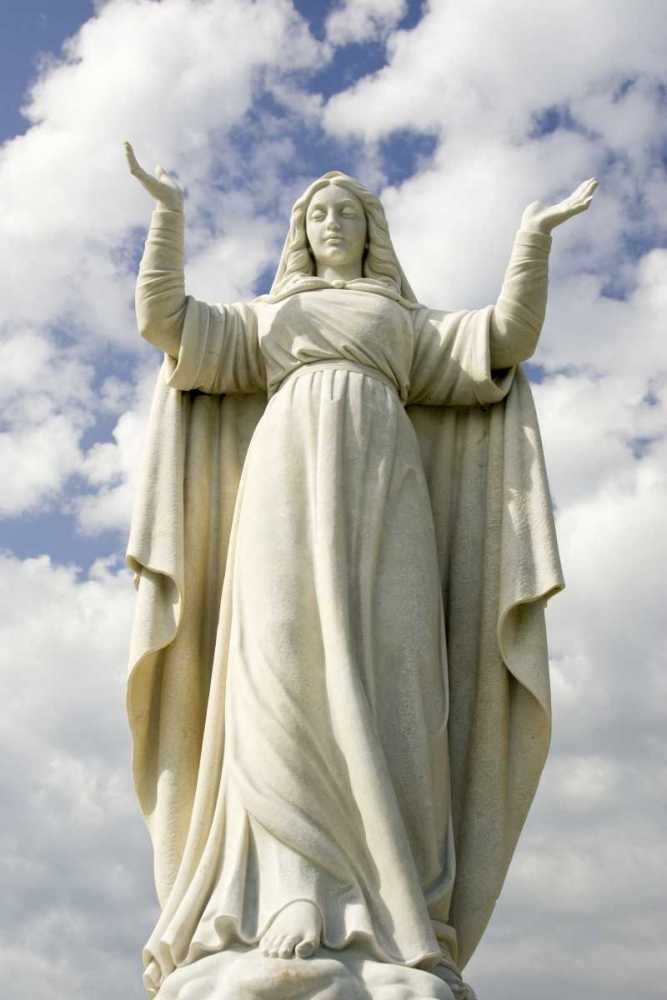 Wall Art Painting id:129891, Name: Italy, A statue of Santa Margherita, Artist: Kaveney, Wendy