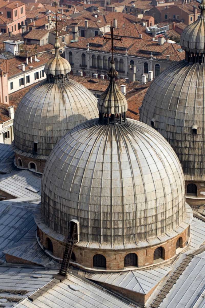 Art Print: Italy, Venice Domes of St Marks Basilica