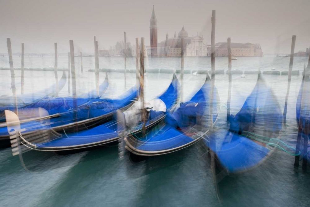 Art Print: Italy, Venice Gondolas at St Marks Square