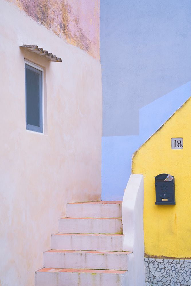 Art Print: Europe-Italy-Procida-Exterior of house and stairway