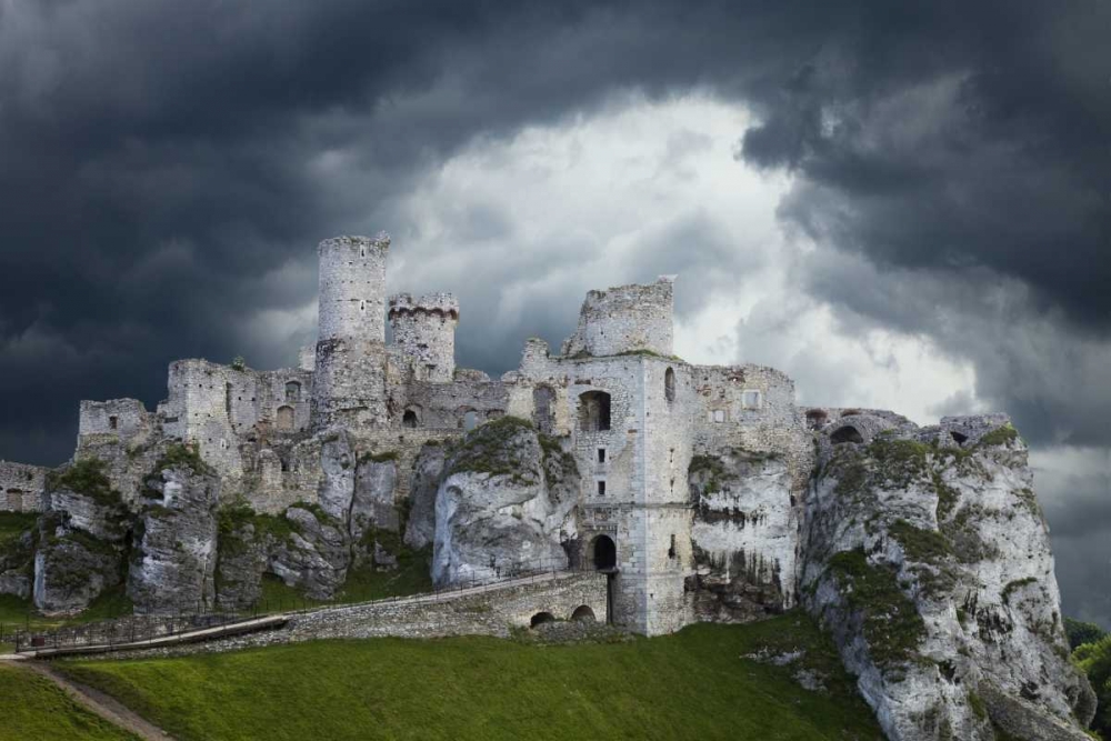 Art Print: Poland Composite of Ogrodzieniec Castle