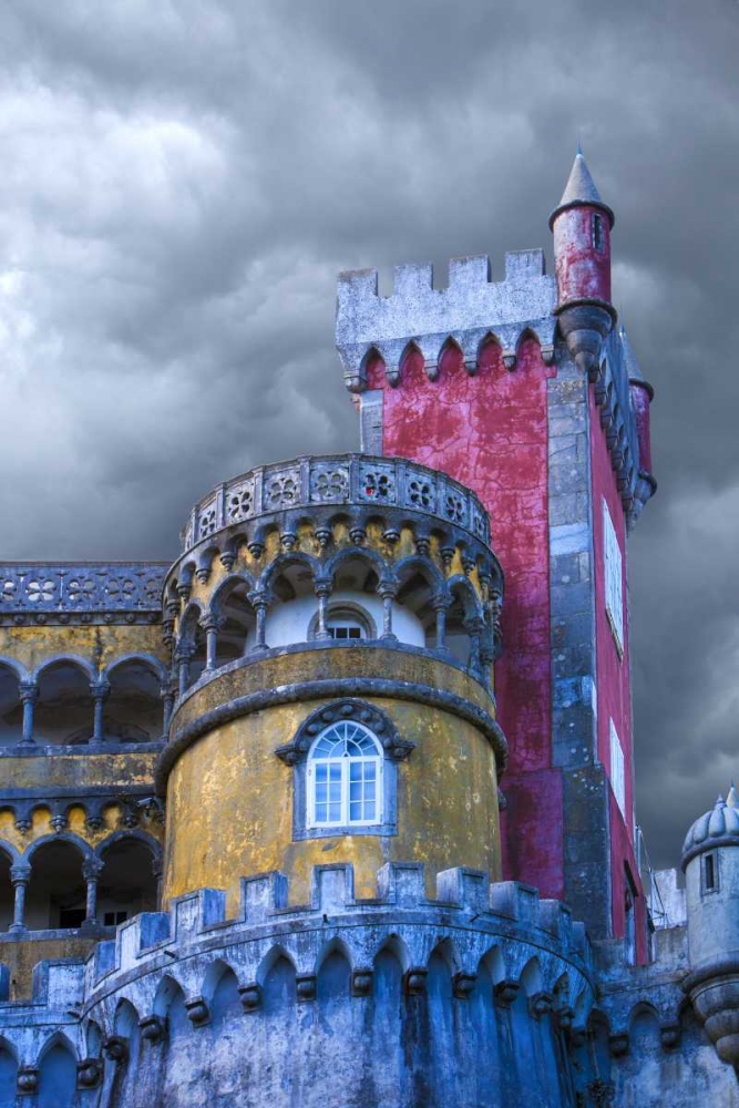 Art Print: Portugal, Sintra Detail of Pena Palace