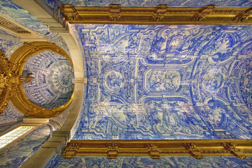 Art Print: Portugal, Almancil St Lawrence Church Ceiling