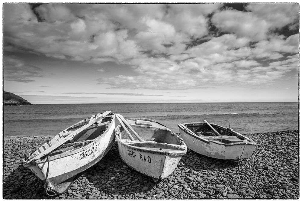 Art Print: Spain-Canary Islands-Fuerteventura Island-Pozo Negro-fishing boats