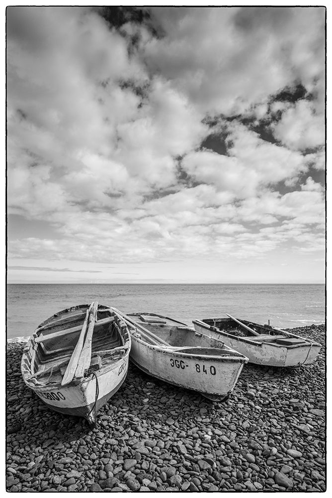 Art Print: Spain-Canary Islands-Fuerteventura Island-Pozo Negro-fishing boats